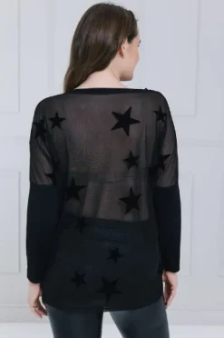 A Postcard From Brighton All Stars Pammy Top Black