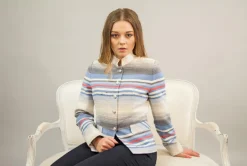 BARILOCHE BAGALA STRIPE SUMMER JACKET RED, BLUE & WHITE