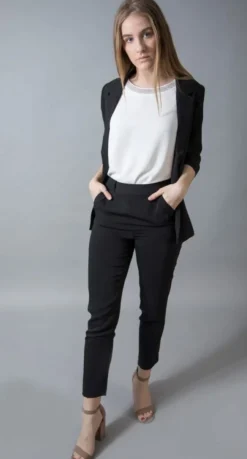 BARILOCHE ZAFRA DRESS TROUSERS BLACK