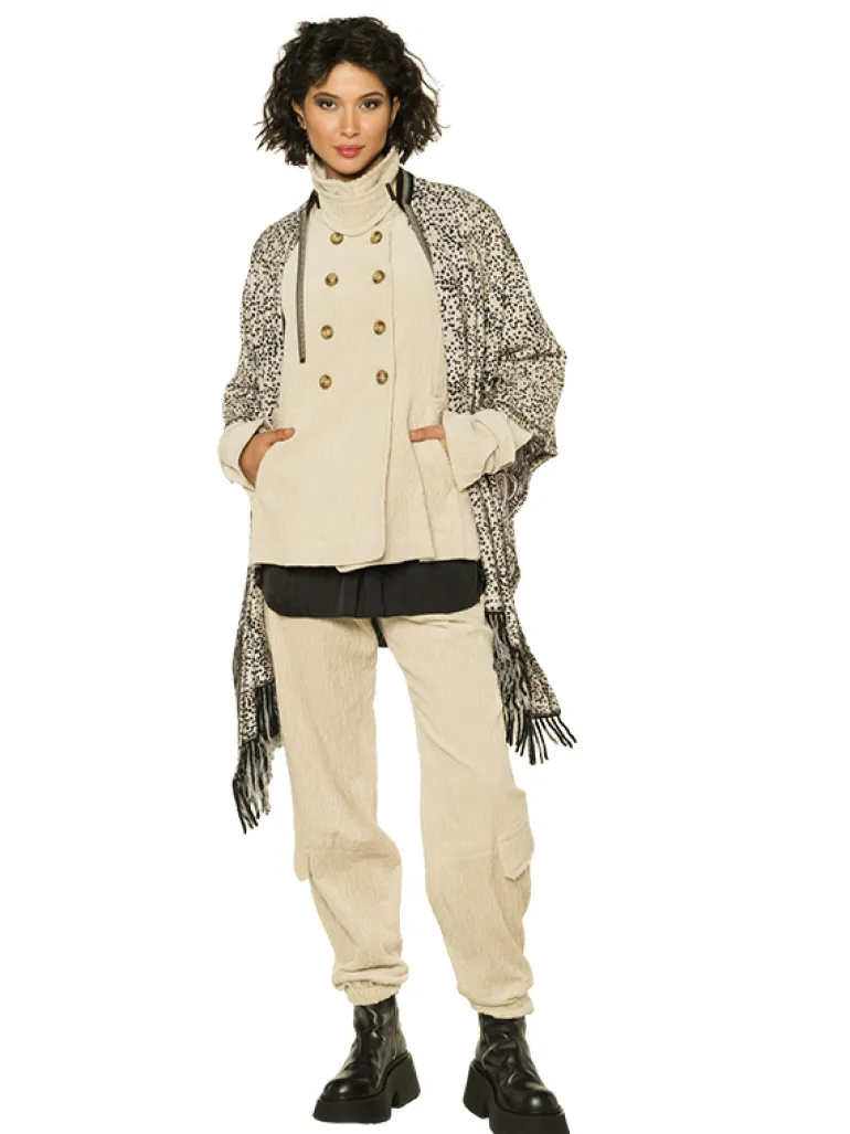 Beate Heymann Caban Jacket Cord Sand