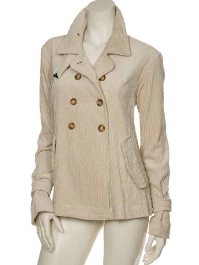 Beate Heymann Caban Jacket Cord Sand