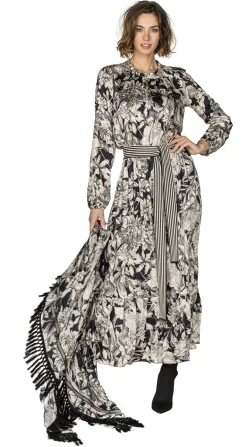Beate Heymann Floralis Dress Black Cream