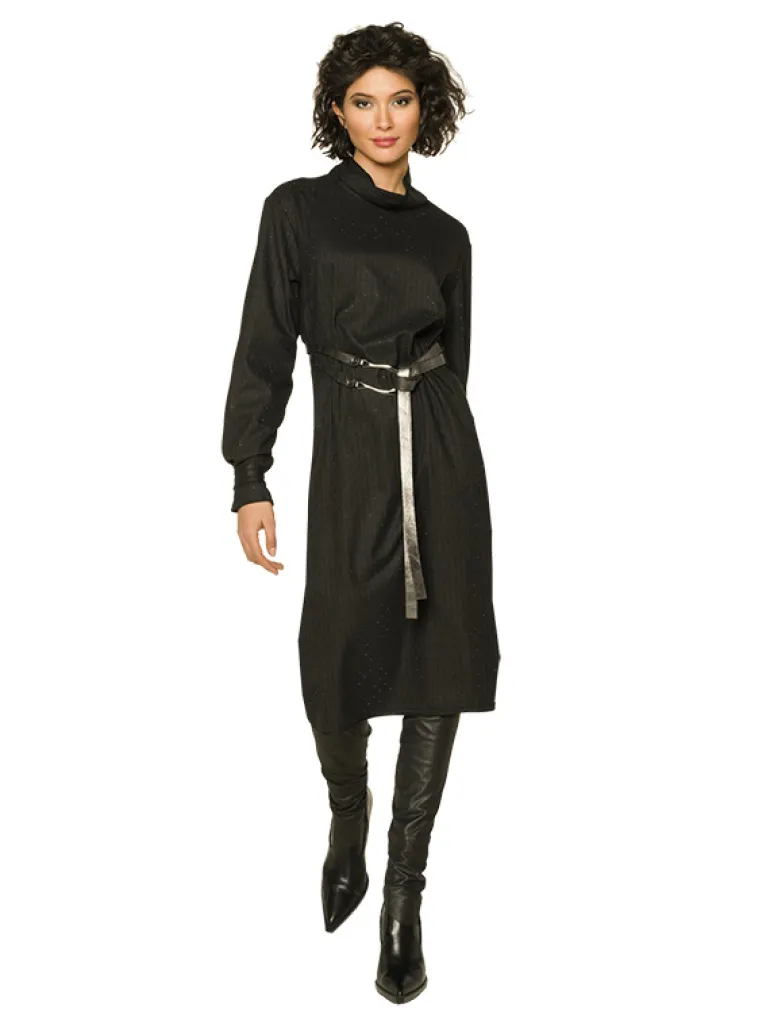 Beate Heymann Pinstripe Dress with Belt