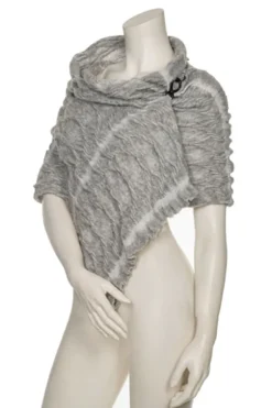 Beate Heymann Stole Structured Grey