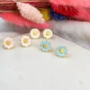 DAISY ENAMEL STUDS