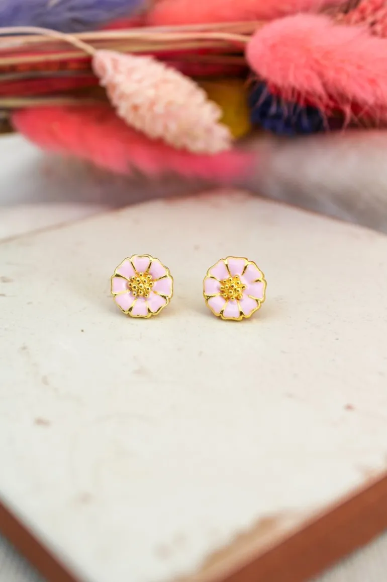 DAISY ENAMEL STUDS