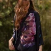 Deep As Dahlias Short Kimono