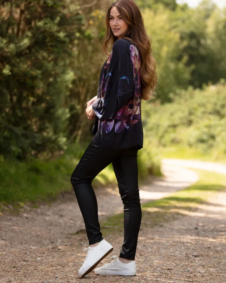 Deep As Dahlias Short Kimono