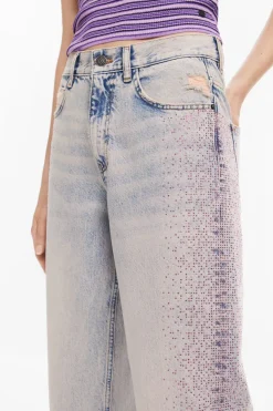 Desigual Cara Denim Jeans with Diamanté
