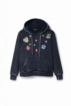 Desigual College Patch Hoodie