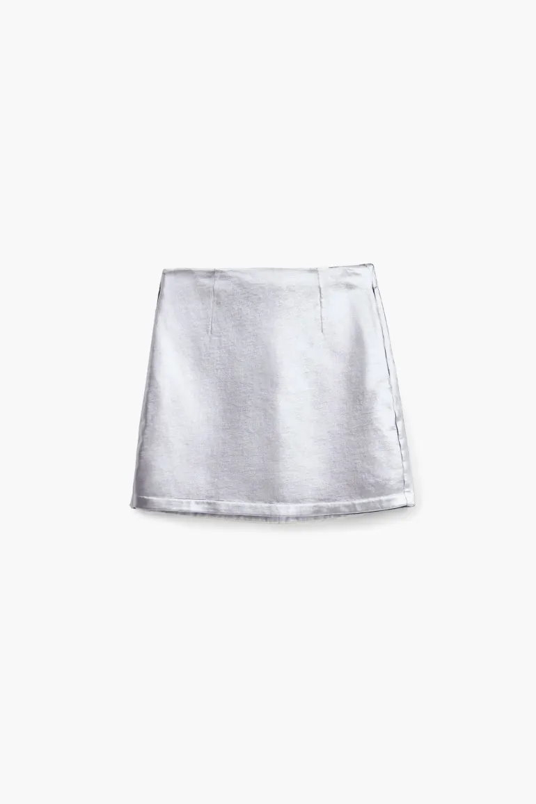 Desigual London Mini Skirt Silver
