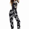 Desigual Manifesto Trousers Black