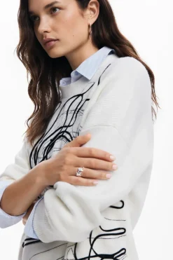 Desigual Montpellier Sweater White