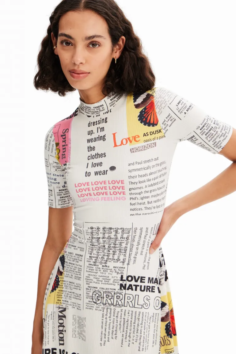 Desigual Newspaper Dress
