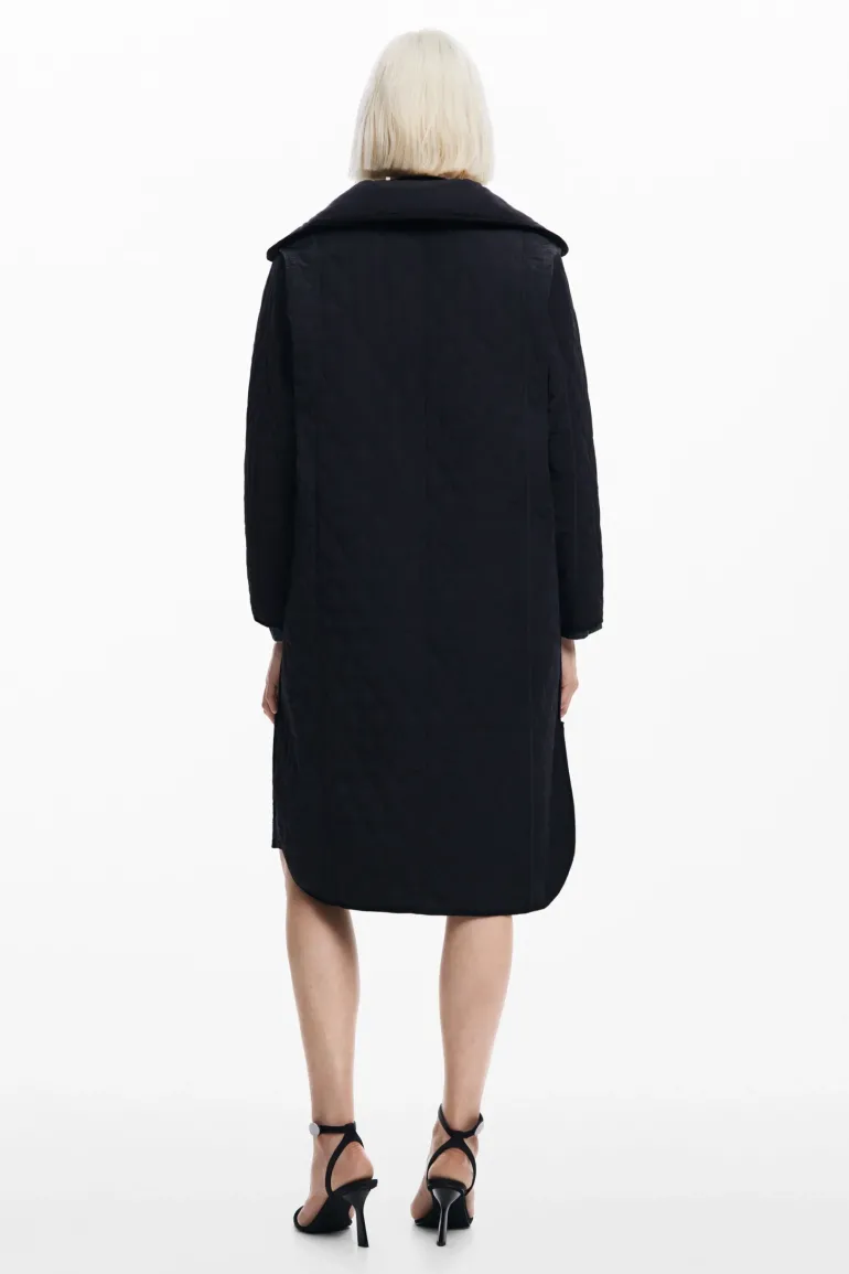Desigual Padded Odense Long Jacket Black