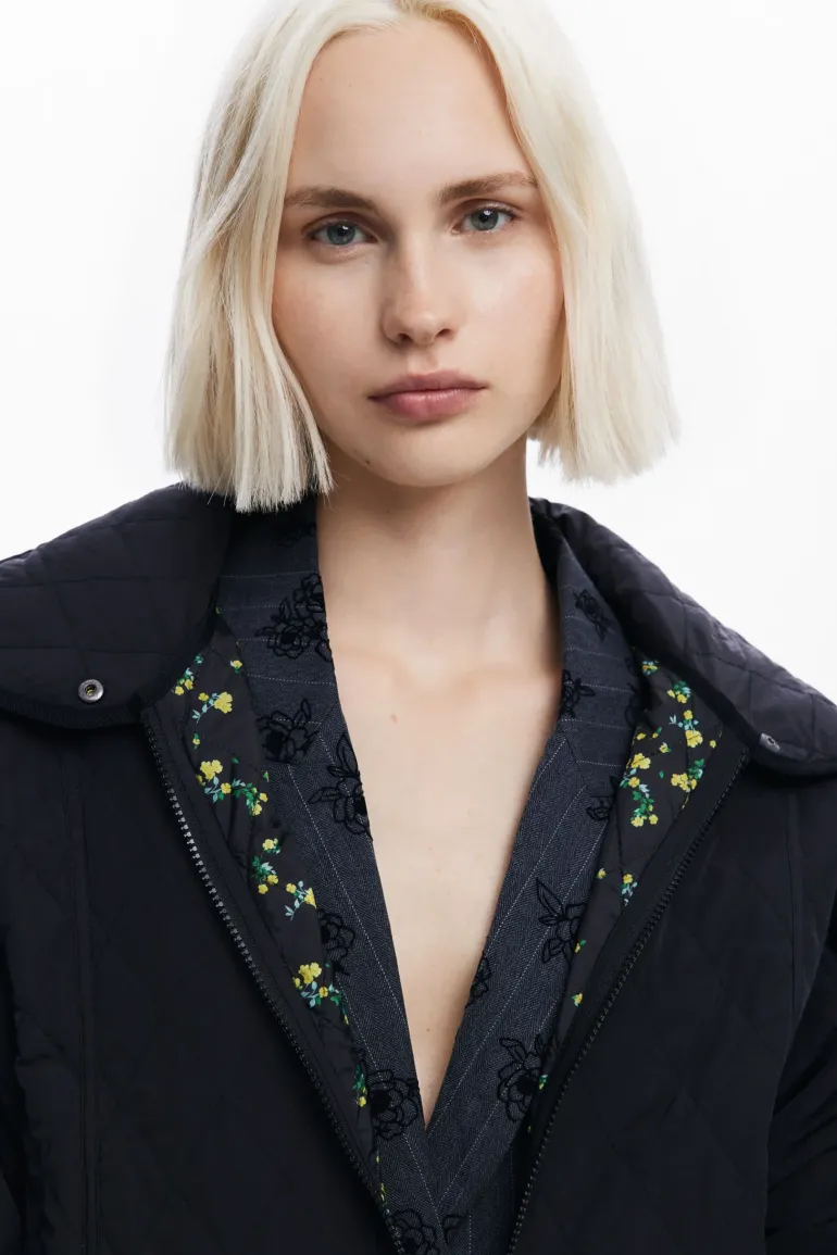 Desigual Padded Odense Long Jacket Black