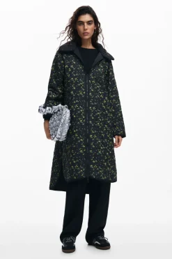 Desigual Padded Odense Long Jacket Black