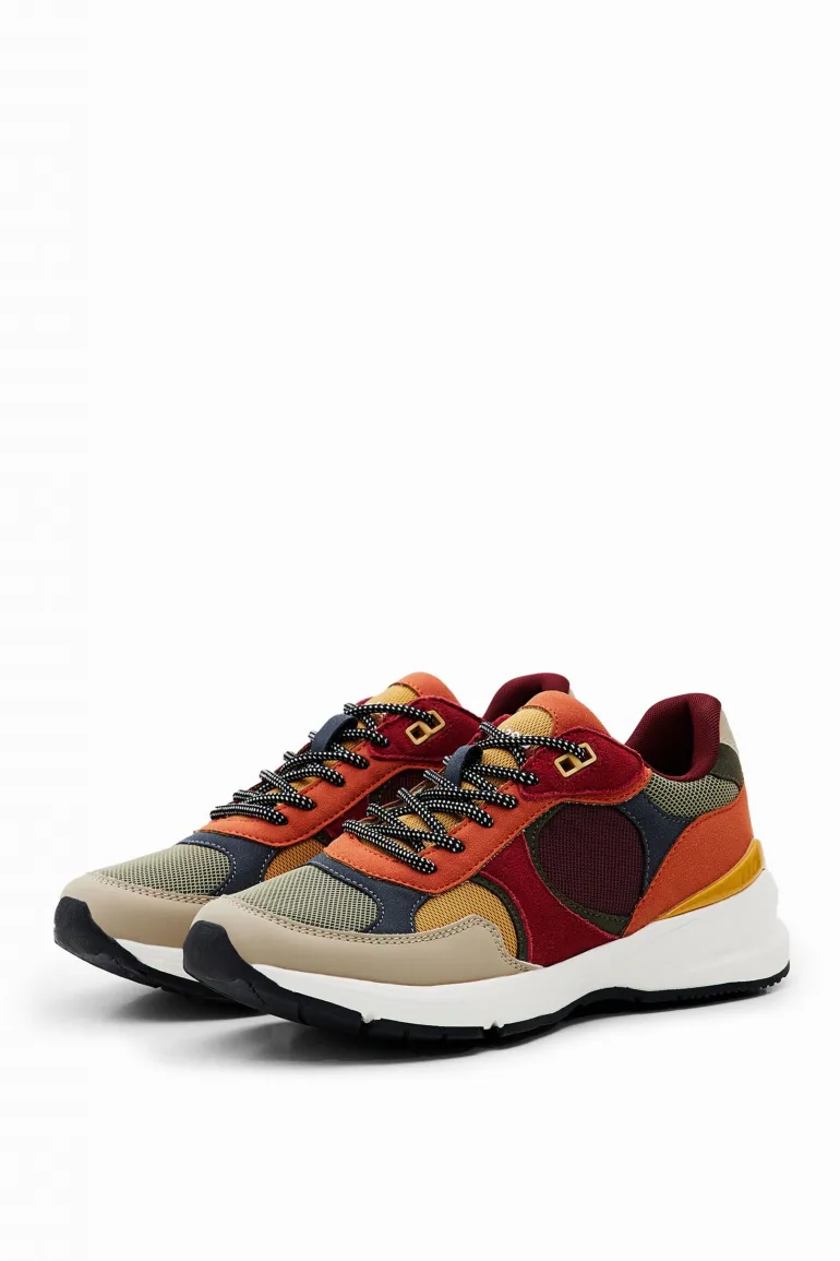 Desigual Patchwork Trainers Tutti Frutti