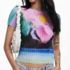Desigual Plisa Tee Top