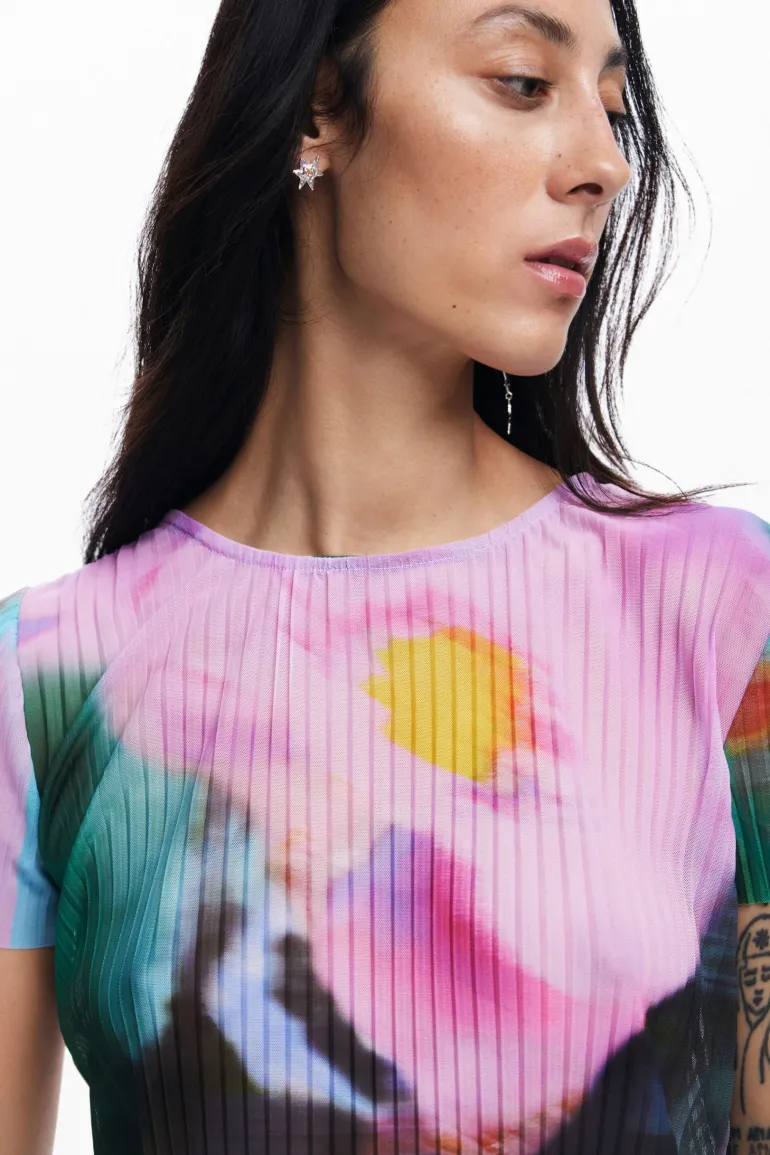 Desigual Plisa Tee Top