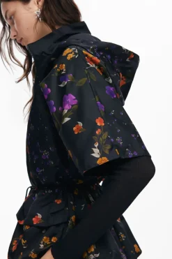 Desigual Poncho Artistic Flower