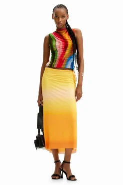 Desigual Sua Skirt Yellow
