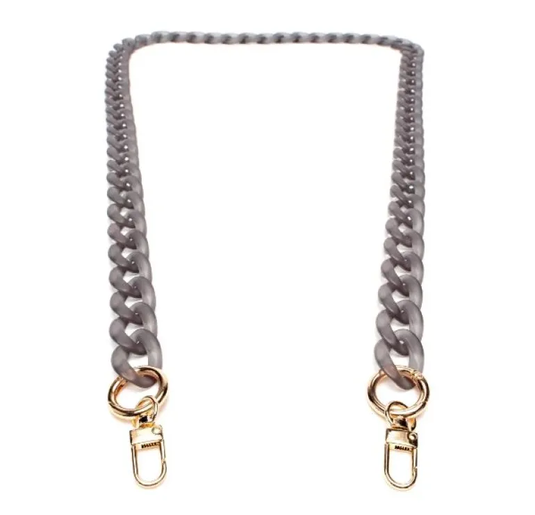 Elie Beaumont Crossbody Strap Grey Acetate
