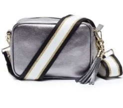 Elie Beaumont Crossbody Strap Black/Gold/White