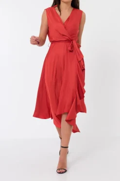 Elif Köse Sleeveless Wrap Dress - available in 2 colours