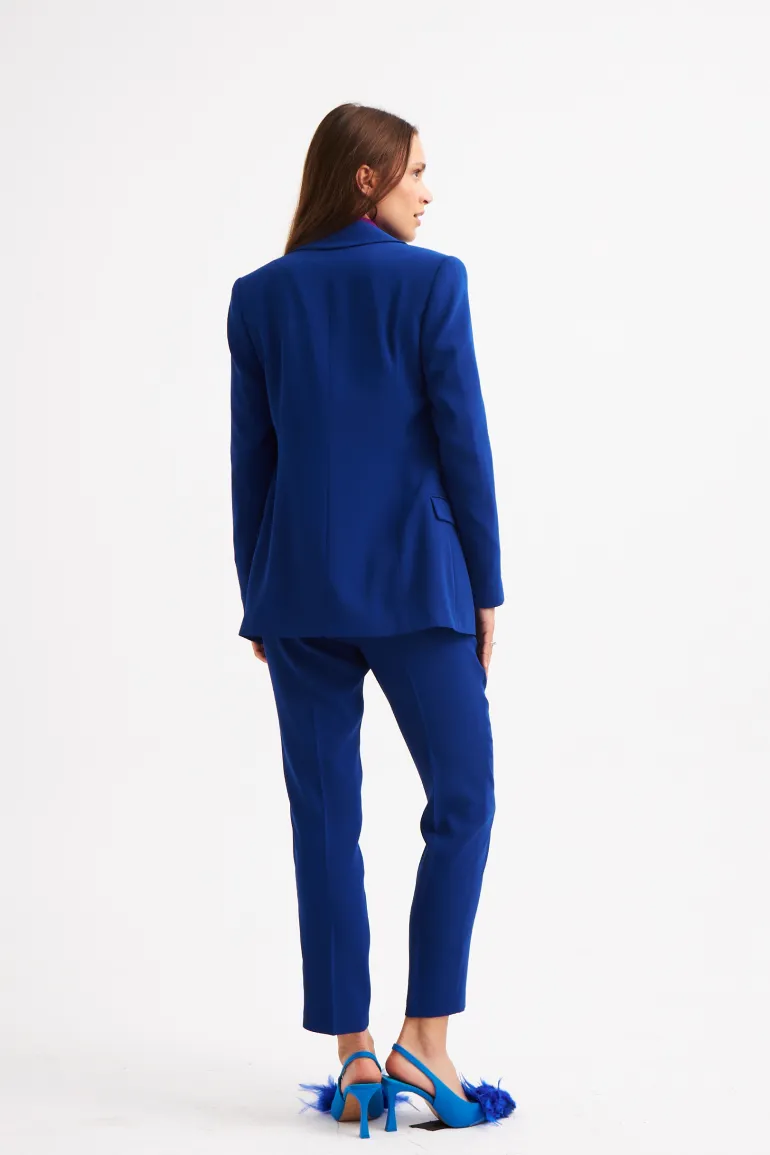 Elif Köse Tailored Trouser Cobalt Blue