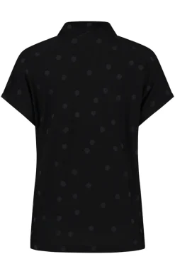 ELSEWHERE TESS SPOT TOP BLACK