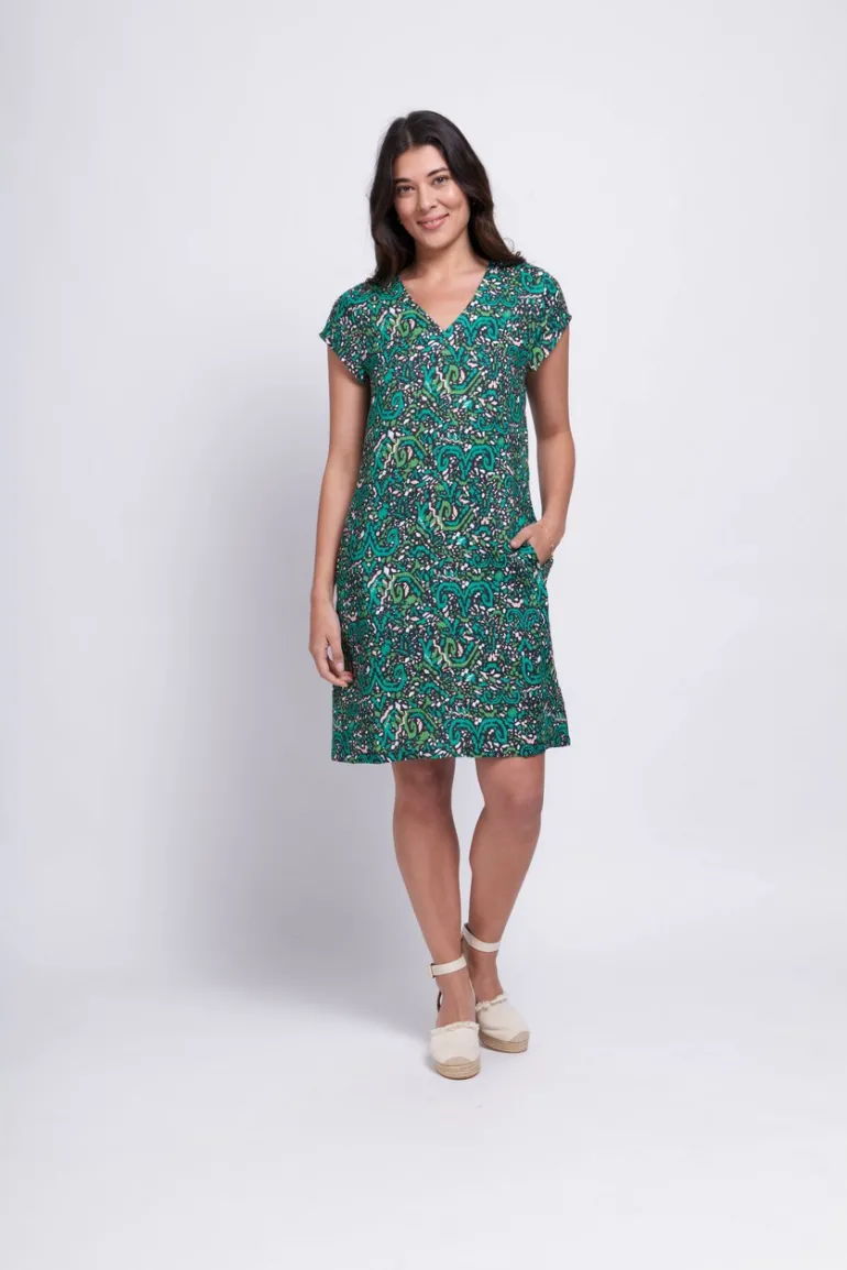 Foil Benefits Shift Dress Reveller