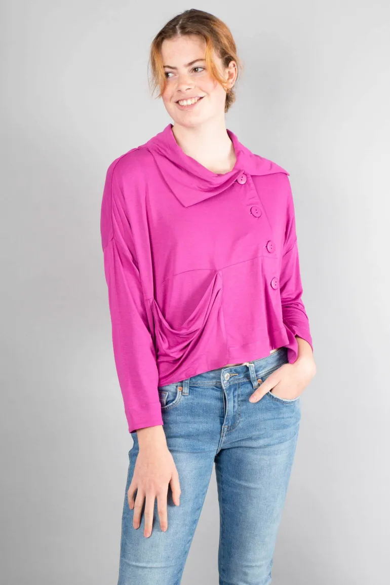 Foil The Long and Short Cardigan Orchid