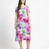 Foil Vacay Everyday Dress Magenta Haze
