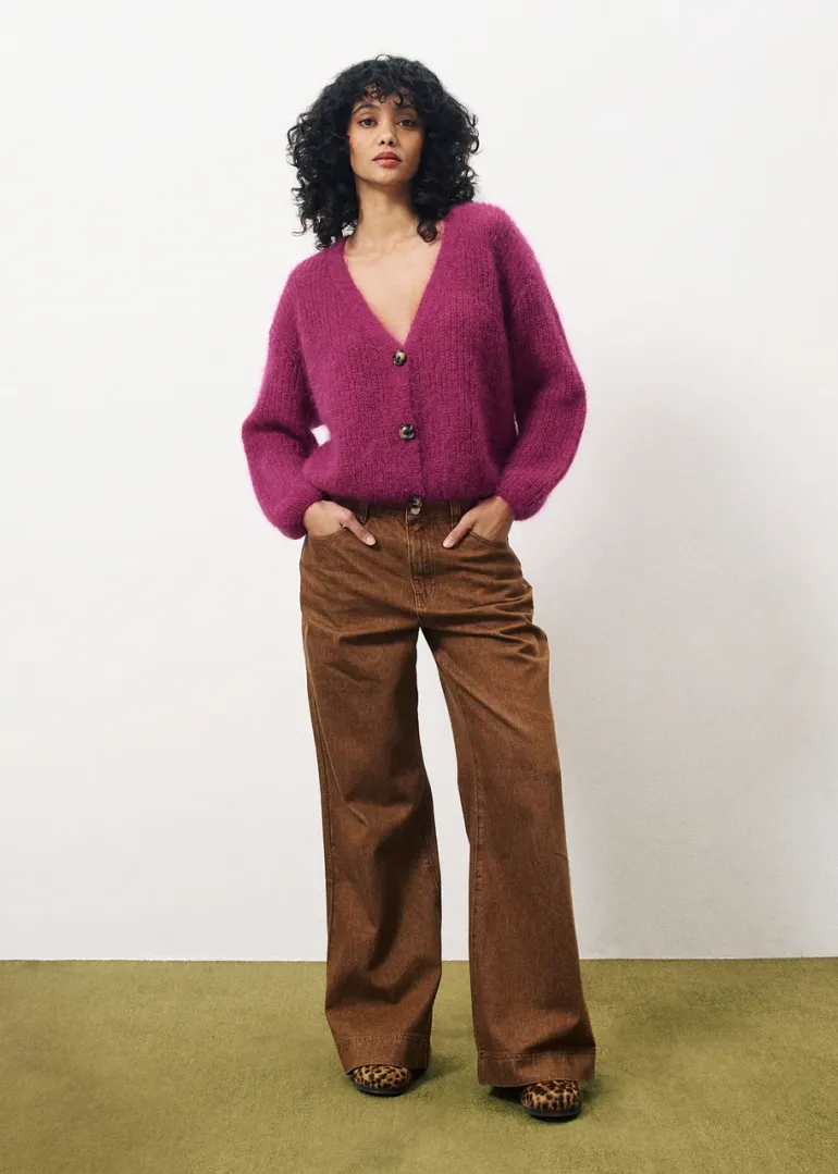Frnch Enorah Cardigan Violet