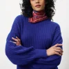 Frnch Ribbed Sweater Electric Blue