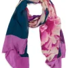 From My Mother's Garden Bamboo Scarf Pink Peonies