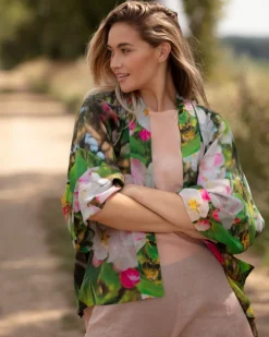 FROM MY MOTHER'S GARDEN BLOSSOMING KIMONO
