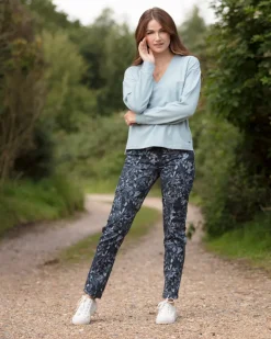 From My Mother's Garden Camo Trousers Denim Grey