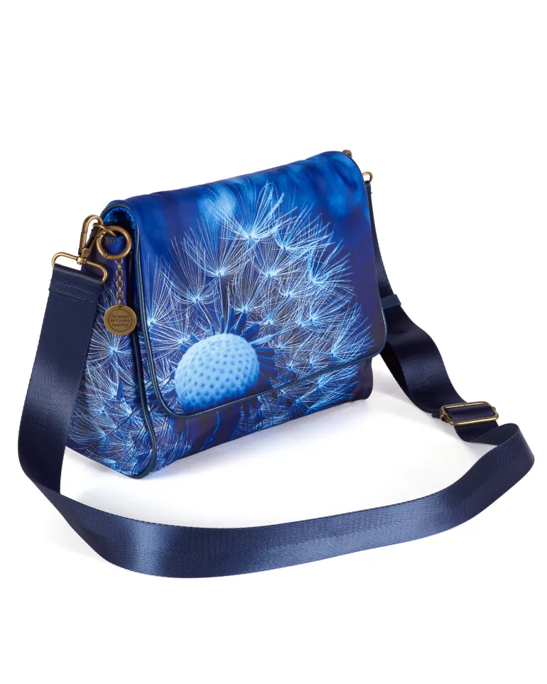 From My Mother's Garden Canvas Messenger Handbag Wishes