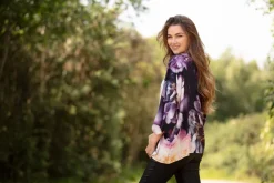 From My Mother's Garden Dreamy Peonies Short Kimono