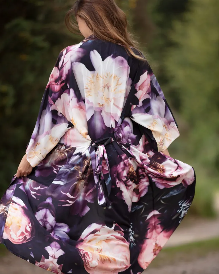From My Mother's Garden Dreamy Peonies Long Robe SM