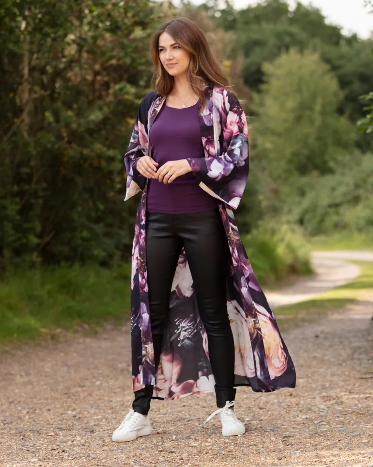 From My Mother's Garden Dreamy Peonies Long Robe SM