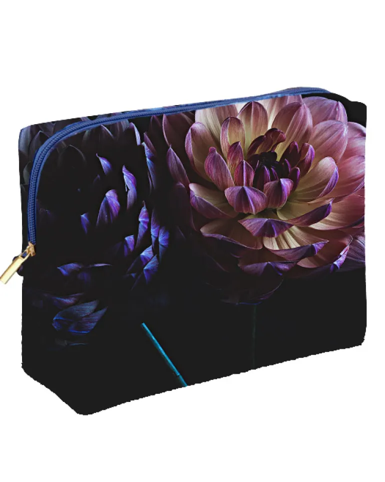 From My Mother’s Garden Large Makeup Bag Deep as Dahlias