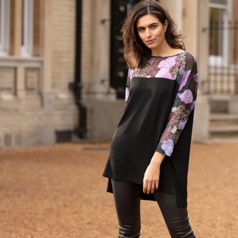 FROM MY MOTHER'S GARDEN LONG JERSEY & MESH TOP HARMONY