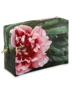 From My Mother's Garden Peony Large Makeup Bag