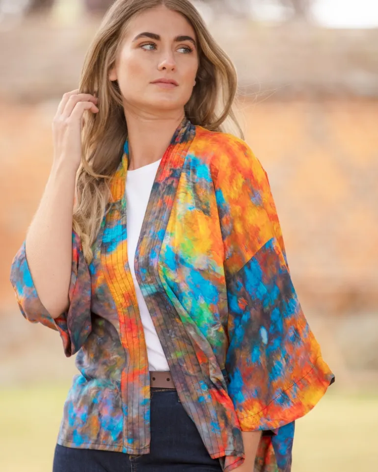 FROM MY MOTHER'S GARDEN REFLECTIONS LIGHTWEIGHT KIMONO