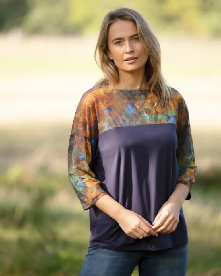 FROM MY MOTHER'S GARDEN SHORT JERSEY & MESH TOP REFLECTIONS