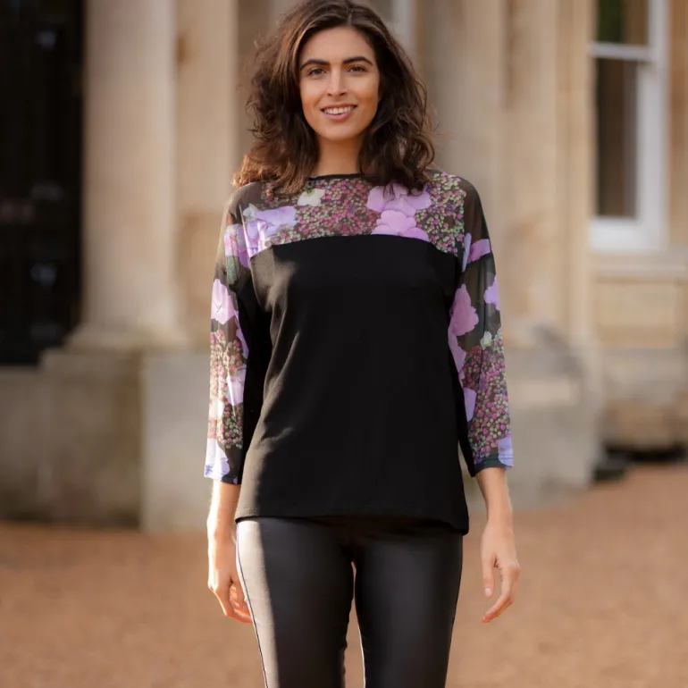 FROM MY MOTHER'S GARDEN SHORT JERSEY & MESH TOP HARMONY