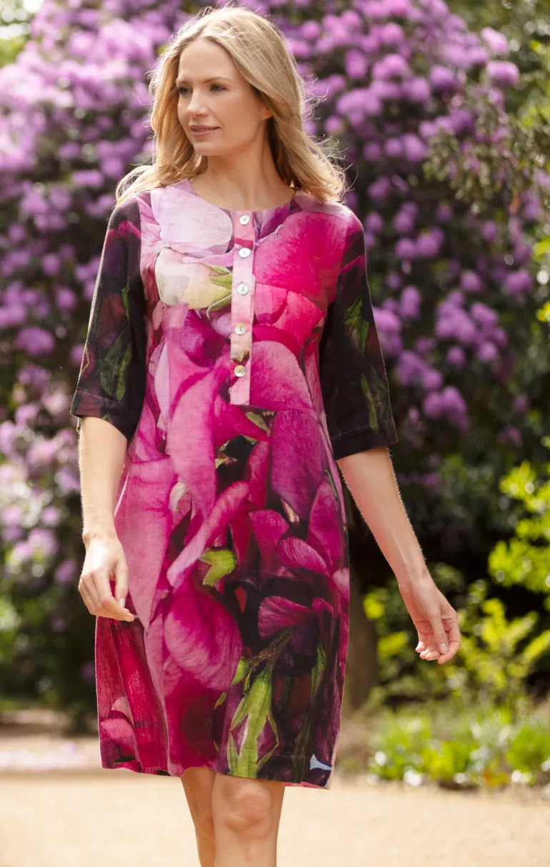 From My Mother's Garden Sweet Pea Linen Dress